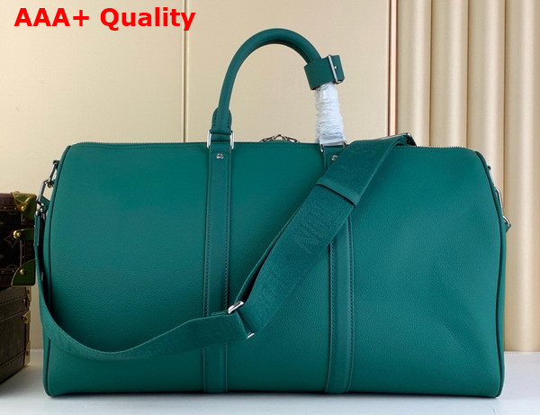 Louis Vuitton Keepall Bandouliere 50 Bag in Evergreen Cowhide Leather Replica