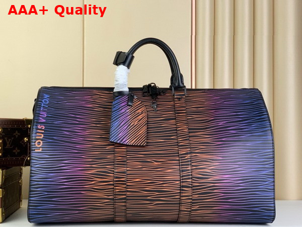 Louis Vuitton Keepall Bandouliere 50 Bag in Gradient Electric Sun Epi XL Calfskin Leather M23174 Replica