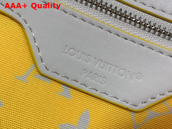 Louis Vuitton Keepall Bandouliere 50 Bag in Gray and Yellow Monogram Glow Coated Canvas M14834 Replica