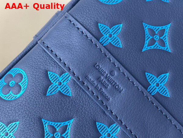 Louis Vuitton Keepall Bandouliere 50 Bag in Navy River Blue Calf Leather with Embossed Monogram Pattern M46593 Replica