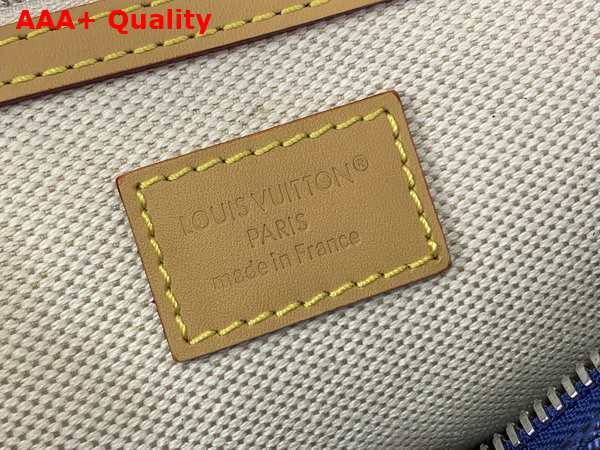 Louis Vuitton Keepall Bandouliere 50 Bag in Ocean Blue Monogram Heritage Coated Canvas M26864 Replica