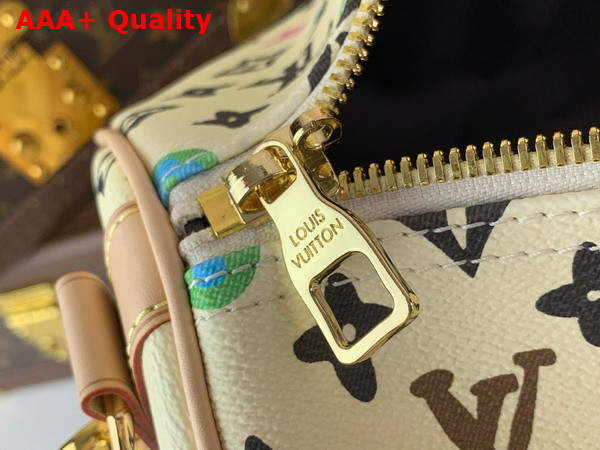 Louis Vuitton Keepall Bandouliere 50 Bag in White Multicolor Monogram Canvas Replica