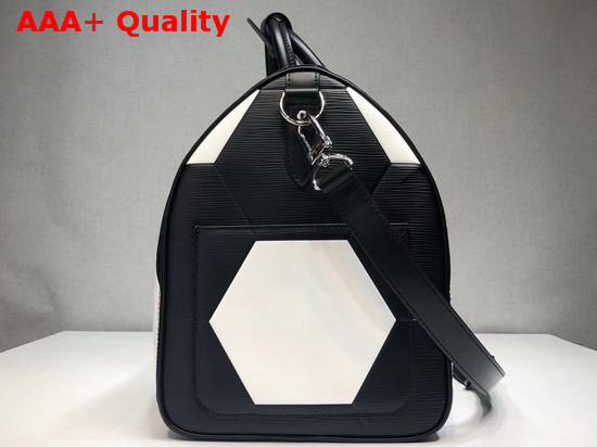 Louis Vuitton Keepall Bandouliere 50 Black Epi Leather FIFA World Cup Edition Replica