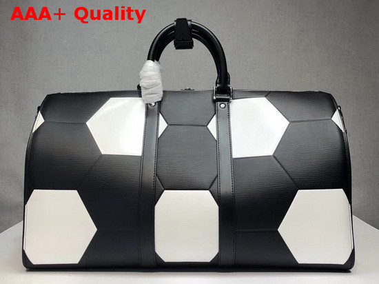 Louis Vuitton Keepall Bandouliere 50 Black Epi Leather FIFA World Cup Edition Replica