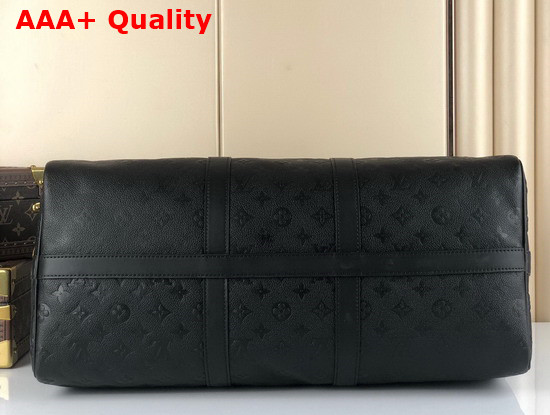 Louis Vuitton Keepall Bandouliere 50 Black Taurillon Monogram Leather M59025 Replica