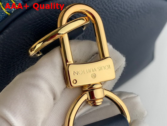 Louis Vuitton Keepall Bandouliere 50 Blue Monogram Denim and Navy Blue Taurillon Leather M45975 Replica