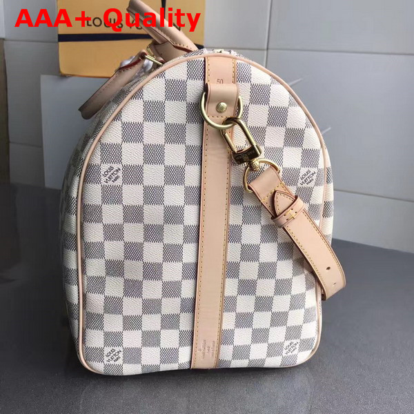 Louis Vuitton Keepall Bandouliere 50 Damier Azur Canvas Replica