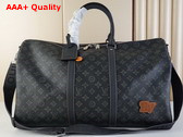 Louis Vuitton Keepall Bandouliere 50 Dark Green Monogram Coated Canvas M46334 Replica