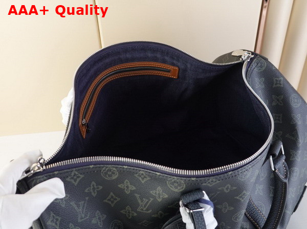 Louis Vuitton Keepall Bandouliere 50 Dark Green Monogram Coated Canvas M46334 Replica