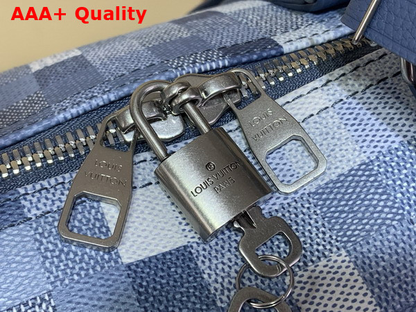 Louis Vuitton Keepall Bandouliere 50 Denim Blue Damoflage Coated Canvas M28842 Replica