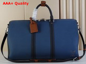 Louis Vuitton Keepall Bandouliere 50 Denim Blue Taurillon Leather M21377 Replica