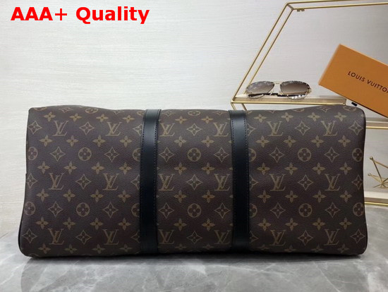 Louis Vuitton Keepall Bandouliere 50 Marron Monogram Canvas with Colorful High Impact Logos M44642 Replica