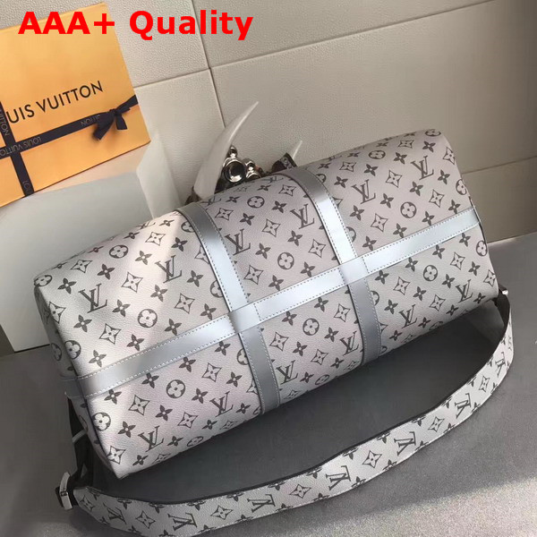 Louis Vuitton Keepall Bandouliere 50 Monogram Eclipse Canvas Dual Color Replica