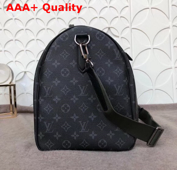 Louis Vuitton Keepall Bandouliere 50 Monogram Eclipse Coated Canvas Replica