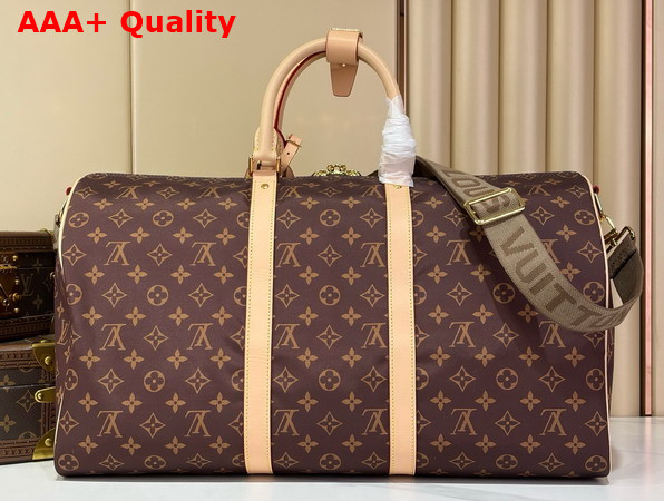 Louis Vuitton Keepall Bandouliere 50 Monogram Louis Vuitton Silk Tech M2A497 Replica