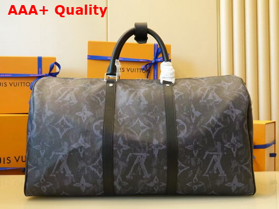 Louis Vuitton Keepall Bandouliere 50 Monogram Pastel Noir Coated Canvas M57278 Replica