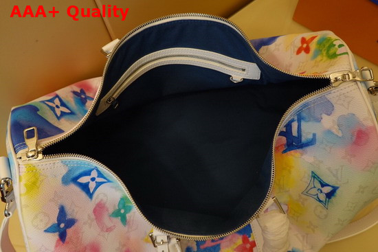 Louis Vuitton Keepall Bandouliere 50 Monogram Watercolor Multico Coated Canvas M45758 Replica