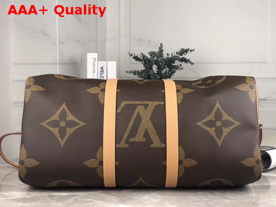 Louis Vuitton Keepall Bandouliere 50 Monogram and Monogram Reverse Coated Canvas M44739 Replica