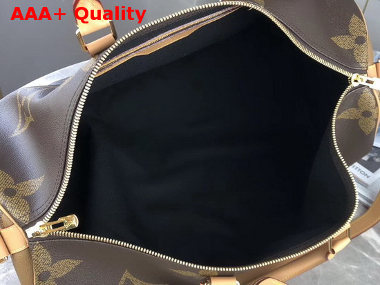 Louis Vuitton Keepall Bandouliere 50 Monogram and Monogram Reverse Coated Canvas M44739 Replica