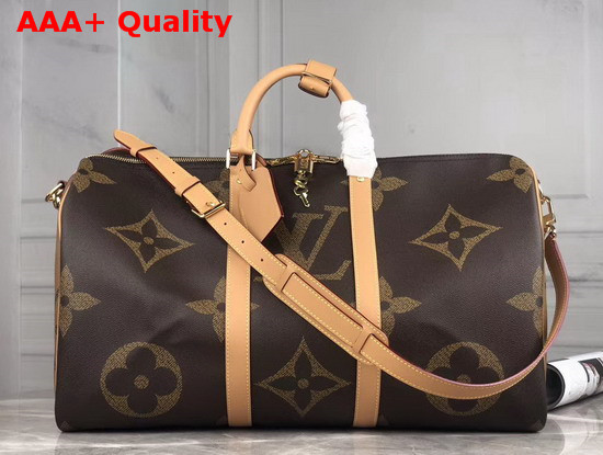 Louis Vuitton Keepall Bandouliere 50 Monogram and Monogram Reverse Coated Canvas M44739 Replica