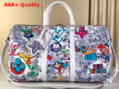 Louis Vuitton Keepall Bandouliere 50 Multicolor Monogram Comics Coated Canvas M21863 Replica