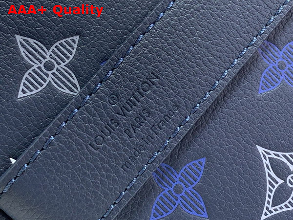 Louis Vuitton Keepall Bandouliere 50 Navy Blue Monogram Shadow Calfskin Leather Gradient Effect M28836 Replica