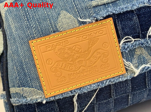 Louis Vuitton Keepall Bandouliere 50 Patchwork of Stone Washed Denim M26117 Replica