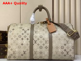 Louis Vuitton Keepall Bandouliere 50 Sand Beige Monogram Surplus Coated Canvas M29159 Replica