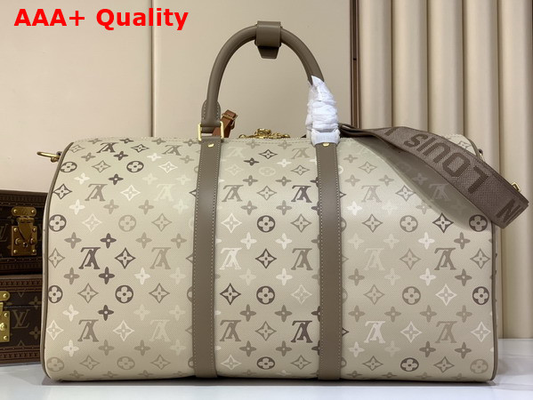 Louis Vuitton Keepall Bandouliere 50 Sand Beige Monogram Surplus Coated Canvas M29159 Replica
