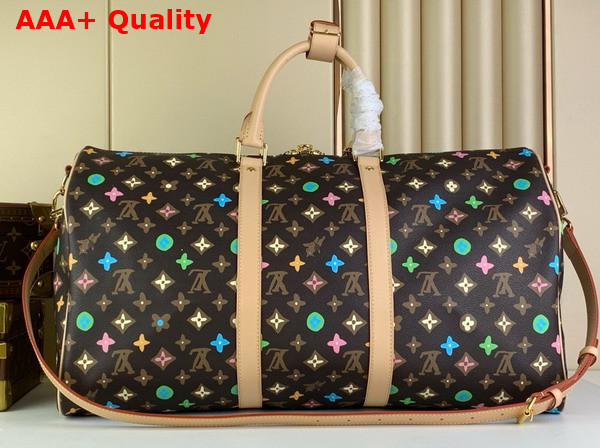 Louis Vuitton Keepall Bandouliere 50 Travel Bag in Chocolate Monogram Craggy Coated Canvas M24901 Replica