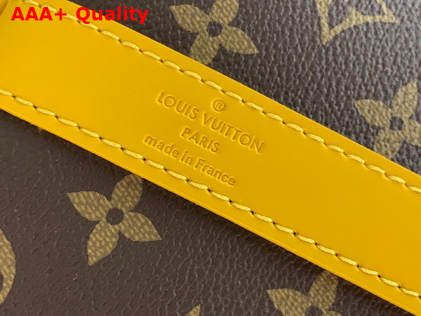 Louis Vuitton Keepall Bandouliere 50 Travel Bag in Monogram Macassar Coated Canvas and Yellow Cowhide Leather Trim M46771 Replica