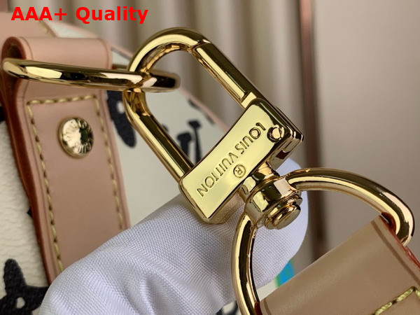 Louis Vuitton Keepall Bandouliere 50 Travel Bag in Vanilla Monogram Craggy Coated Canvas Replica