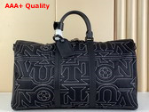 Louis Vuitton Keepall Bandouliere 50 in Black Nylon M21428 Replica