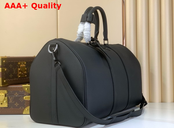 Louis Vuitton Keepall Bandouliere 50 in Black Waxy Calf Leather M26118 Replica