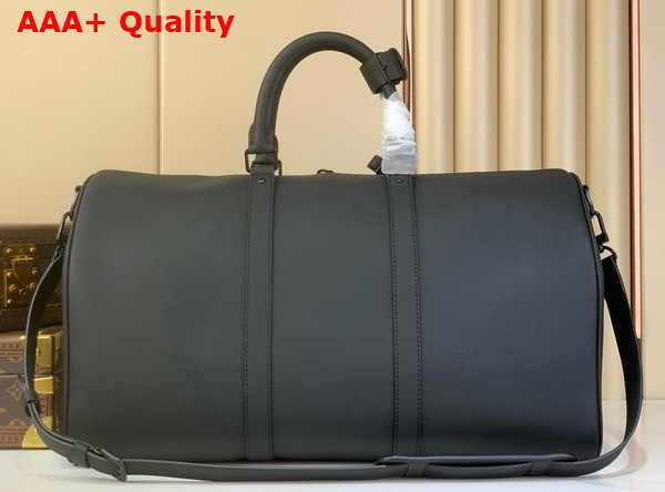 Louis Vuitton Keepall Bandouliere 50 in Black Waxy Calf Leather M26118 Replica
