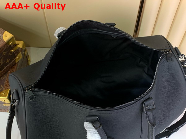 Louis Vuitton Keepall Bandouliere 50 in Black Waxy Calf Leather M26118 Replica