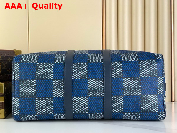 Louis Vuitton Keepall Bandouliere 50 in Blue Damier Heritage Coated Canvas N40861 Replica