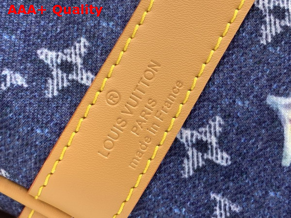 Louis Vuitton Keepall Bandouliere 50 in Blue Monogram Denim Flowers M27781 Replica
