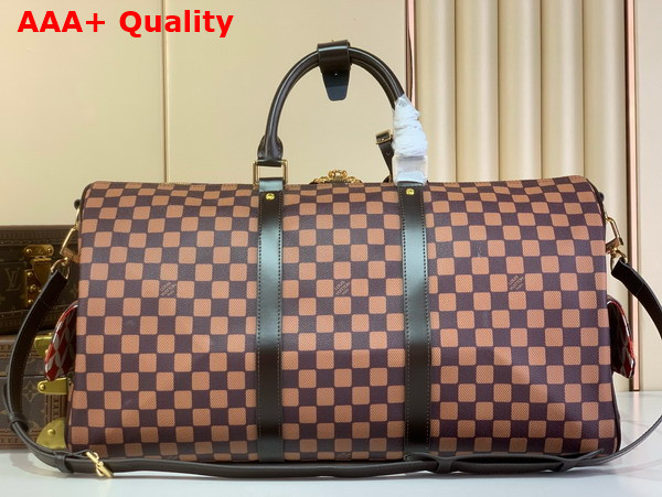 Louis Vuitton Keepall Bandouliere 50 in Brown Damier Phriendship Coated Canvas N40799 Replica