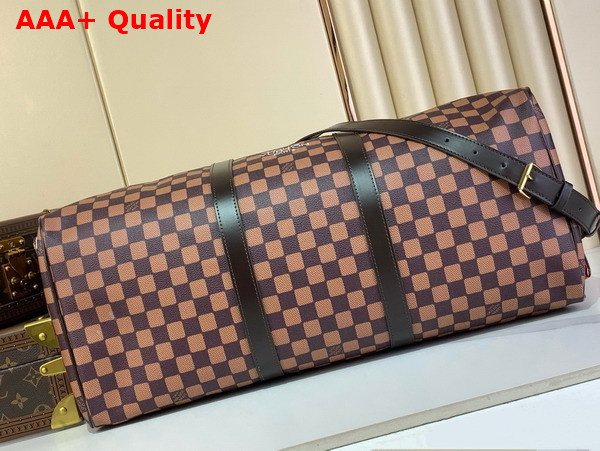 Louis Vuitton Keepall Bandouliere 50 in Brown Damier Phriendship Coated Canvas N40799 Replica