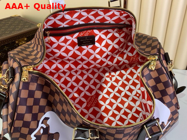 Louis Vuitton Keepall Bandouliere 50 in Brown Damier Phriendship Coated Canvas N40799 Replica