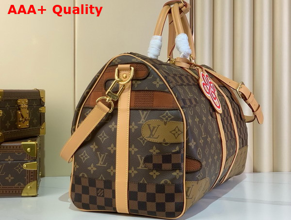 Louis Vuitton Keepall Bandouliere 50 in Brown Monogram Landscape Coated Canvas M26119 Replica