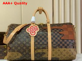 Louis Vuitton Keepall Bandouliere 50 in Brown Monogram Landscape Coated Canvas M26119 Replica