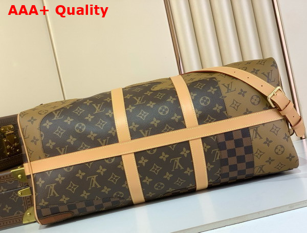 Louis Vuitton Keepall Bandouliere 50 in Brown Monogram Landscape Coated Canvas M26119 Replica