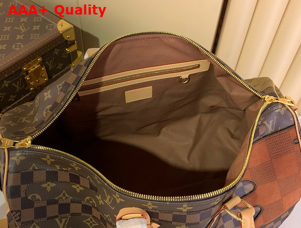 Louis Vuitton Keepall Bandouliere 50 in Brown Monogram Landscape Coated Canvas M26119 Replica