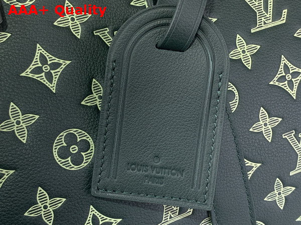 Louis Vuitton Keepall Bandouliere 50 in Forest Green Monogram Shadow Calf Leather M27179 Replica