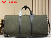 Louis Vuitton Keepall Bandouliere 50 in Khaki Green Monogram Surplus Jacquard Textile M2A111 Replica