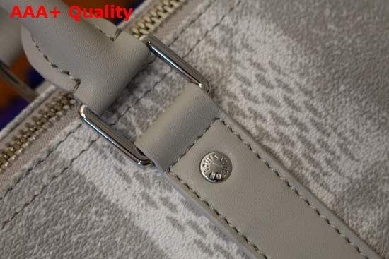 Louis Vuitton Keepall Bandouliere 50 in Light Grey Damier Salt Canvas N50069 Replica