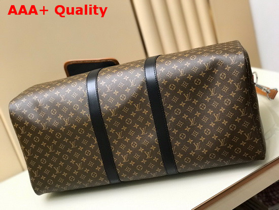 Louis Vuitton Keepall Bandouliere 50 in Monogram Canvas with Virgil Ablohs New Patchwork Replica