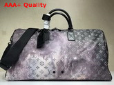 Louis Vuitton Keepall Bandouliere 50 in Printed Monogram Galaxy Canvas M44166 Replica